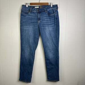 Kut from the Kloth Carrie Boyfriend Jeans Womens 14 Medium Wash Stretch Mom